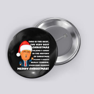Donald Trump Christmas Pajama Button