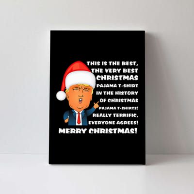 Donald Trump Christmas Pajama Canvas