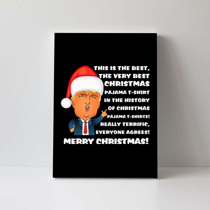 Donald Trump Christmas Pajama Canvas