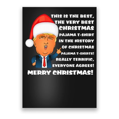 Donald Trump Christmas Pajama Poster