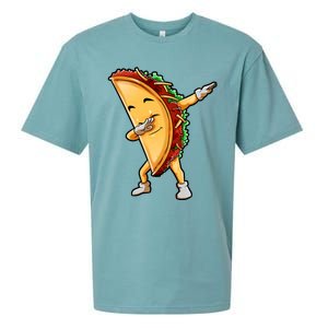 Dabbing Taco Cinco De Mayo Funny Mexican Food Dab Sueded Cloud Jersey T-Shirt