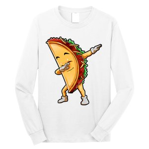 Dabbing Taco Cinco De Mayo Funny Mexican Food Dab Long Sleeve Shirt