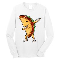 Dabbing Taco Cinco De Mayo Funny Mexican Food Dab Long Sleeve Shirt