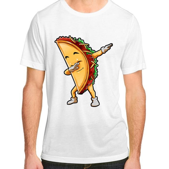 Dabbing Taco Cinco De Mayo Funny Mexican Food Dab Adult ChromaSoft Performance T-Shirt