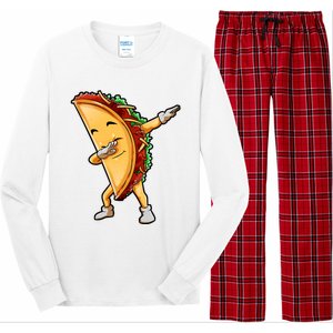 Dabbing Taco Cinco De Mayo Funny Mexican Food Dab Long Sleeve Pajama Set