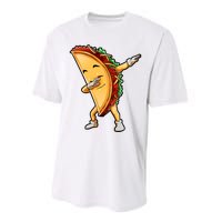 Dabbing Taco Cinco De Mayo Funny Mexican Food Dab Performance Sprint T-Shirt