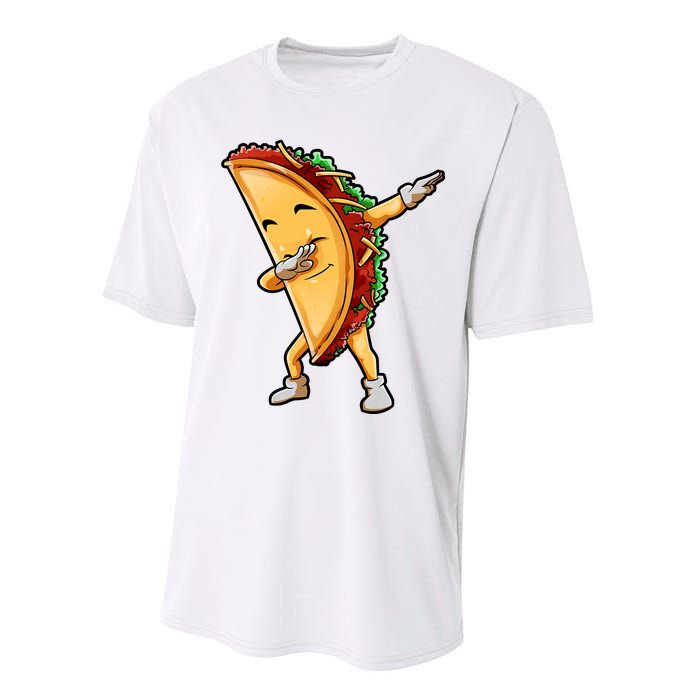 Dabbing Taco Cinco De Mayo Funny Mexican Food Dab Performance Sprint T-Shirt