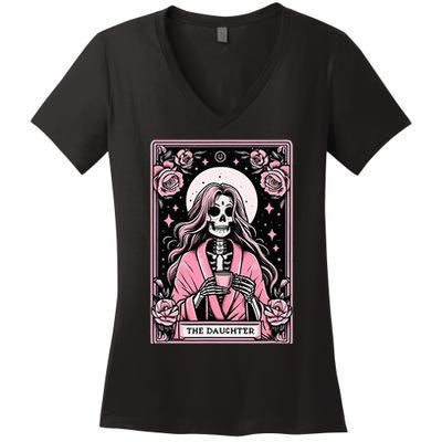 Daughter Tarot Card Matching Women's V-Neck T-Shirt