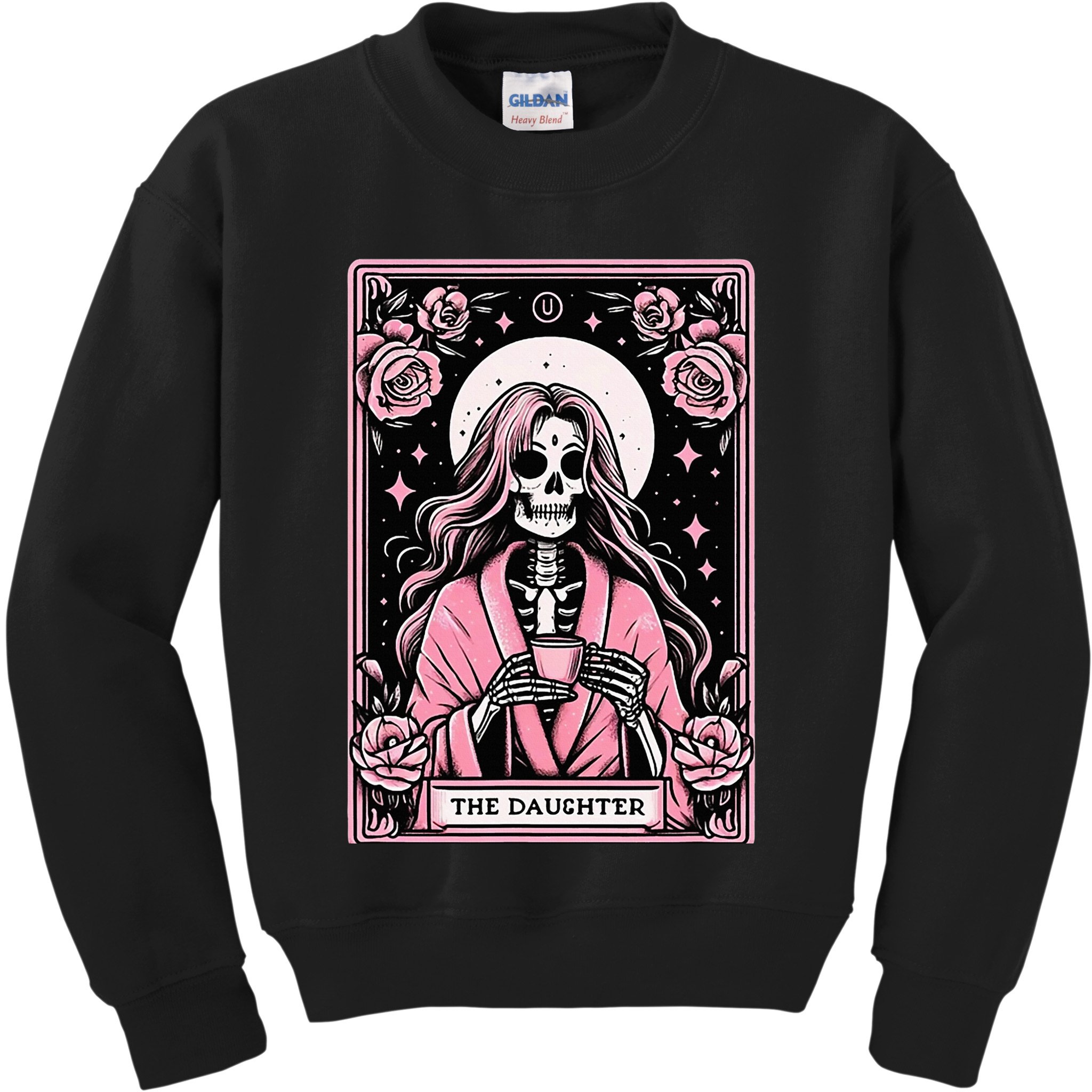 Daughter Tarot Card Matching Kids Sweatshirt
