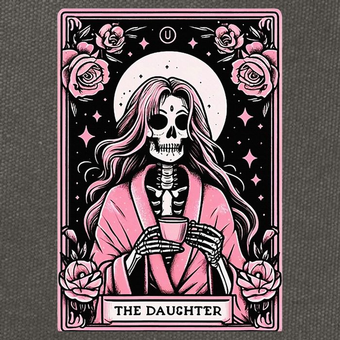 Daughter Tarot Card Matching Cotton Canvas Backpack