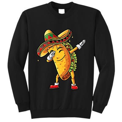 Dabbing Taco Cinco De Mayo Funny Mexican Food Dab Tall Sweatshirt