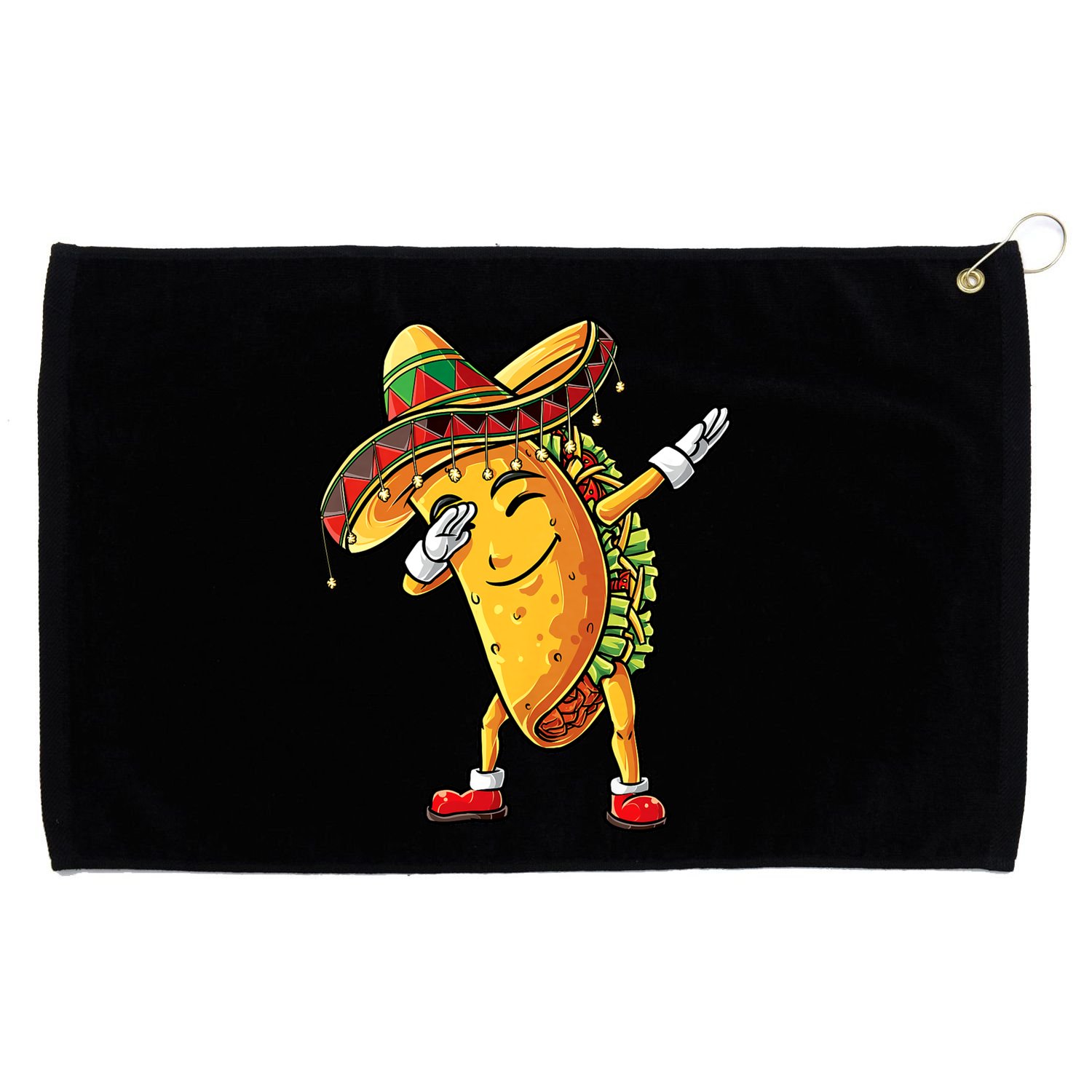 Dabbing Taco Cinco De Mayo Funny Mexican Food Dab Grommeted Golf Towel