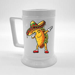 Dabbing Taco Cinco De Mayo Funny Mexican Food Dab Beer Stein