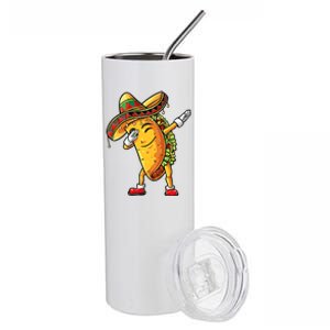 Dabbing Taco Cinco De Mayo Funny Mexican Food Dab Stainless Steel Tumbler