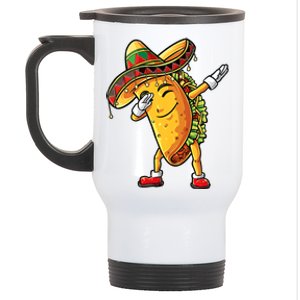 Dabbing Taco Cinco De Mayo Funny Mexican Food Dab Stainless Steel Travel Mug