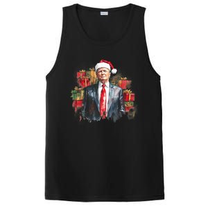 Donald Trump Christmas Trump With Santa Hat PosiCharge Competitor Tank