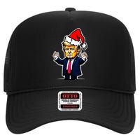 Donald Trump Christmas For Dads & Women Christmas Trump High Crown Mesh Back Trucker Hat