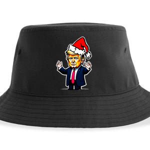 Donald Trump Christmas For Dads & Women Christmas Trump Sustainable Bucket Hat