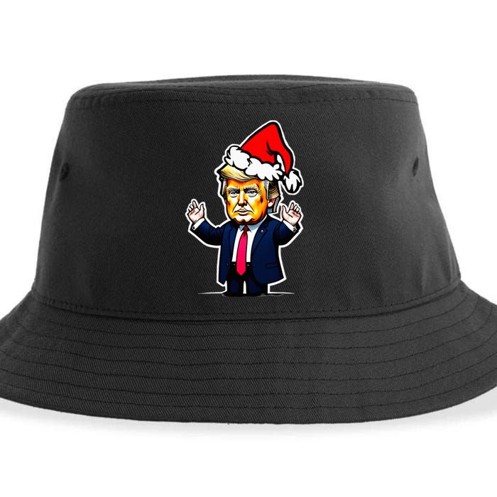 Donald Trump Christmas For Dads & Women Christmas Trump Sustainable Bucket Hat