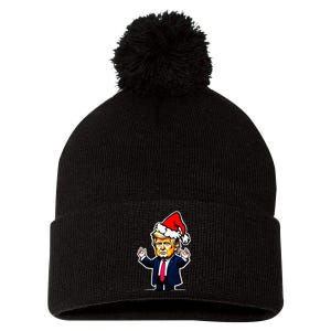 Donald Trump Christmas For Dads & Women Christmas Trump Pom Pom 12in Knit Beanie