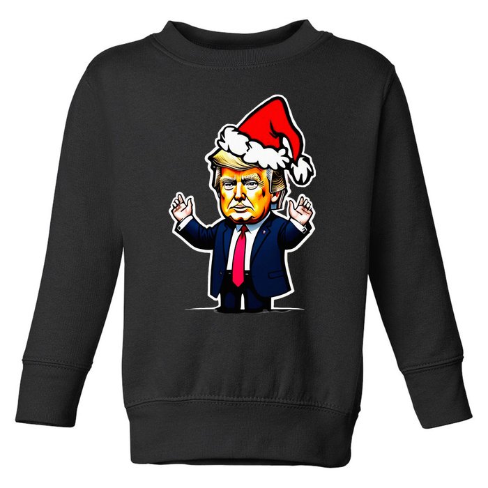 Donald Trump Christmas For Dads & Women Christmas Trump Toddler Sweatshirt