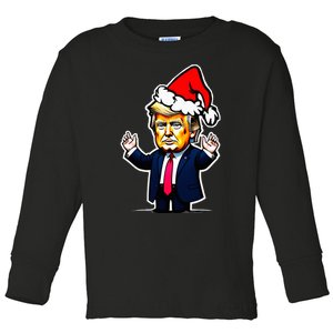 Donald Trump Christmas For Dads & Women Christmas Trump Toddler Long Sleeve Shirt