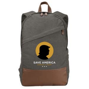 Donald Trump Classy Save America Cotton Canvas Backpack