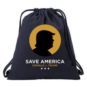 Donald Trump Classy Save America Drawstring Bag