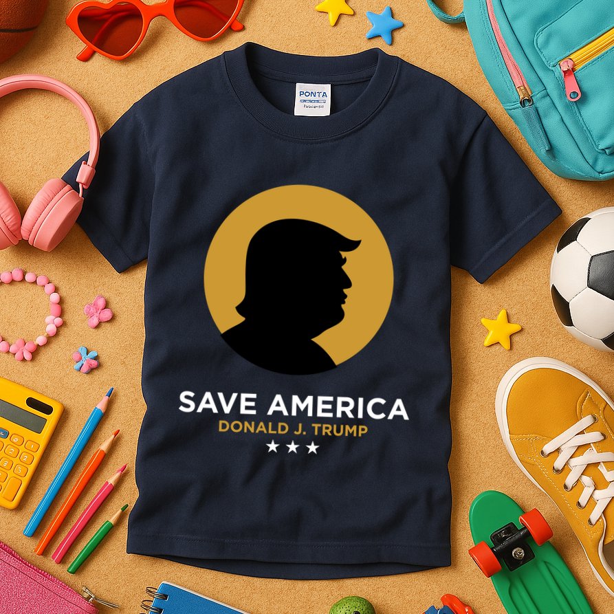 Donald Trump Classy Save America Kids T-Shirt