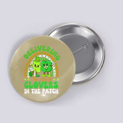 Delivering the cutest clovers in the patch St Patricks LD Button