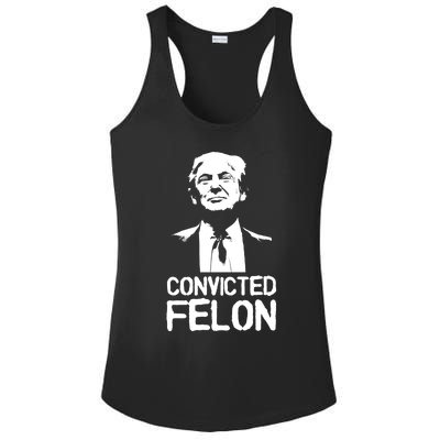 Donald Trump Convicted Felon Stencil Graffiti Ladies PosiCharge Competitor Racerback Tank