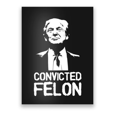 Donald Trump Convicted Felon Stencil Graffiti Poster