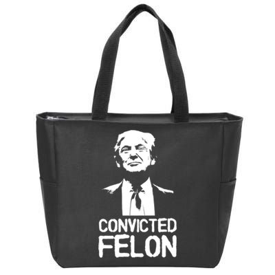 Donald Trump Convicted Felon Stencil Graffiti Zip Tote Bag