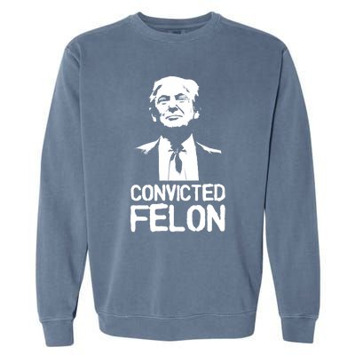 Donald Trump Convicted Felon Stencil Graffiti Garment-Dyed Sweatshirt