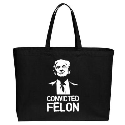 Donald Trump Convicted Felon Stencil Graffiti Cotton Canvas Jumbo Tote