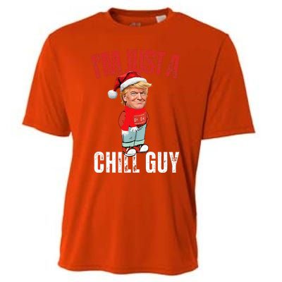 Donald Trump Christmas Chill Meme Guy Cooling Performance Crew T-Shirt