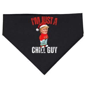 Donald Trump Christmas Chill Meme Guy USA-Made Doggie Bandana