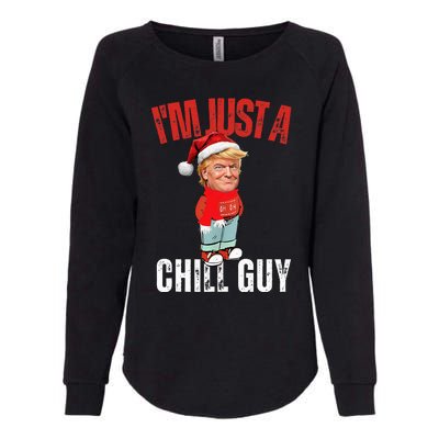 Donald Trump Christmas Chill Meme Guy Womens California Wash Sweatshirt