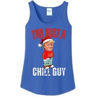 Donald Trump Christmas Chill Meme Guy Ladies Essential Tank