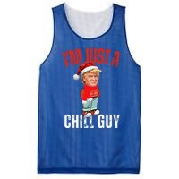 Donald Trump Christmas Chill Meme Guy Mesh Reversible Basketball Jersey Tank