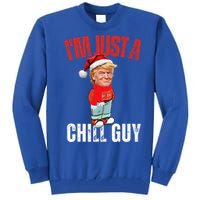 Donald Trump Christmas Chill Meme Guy Tall Sweatshirt