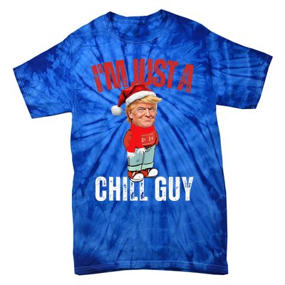 Donald Trump Christmas Chill Meme Guy Tie-Dye T-Shirt