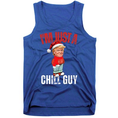 Donald Trump Christmas Chill Meme Guy Tank Top