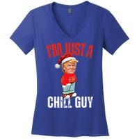 Donald Trump Christmas Chill Meme Guy Women's V-Neck T-Shirt