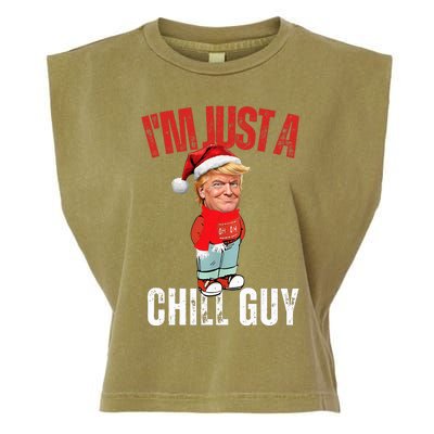 Donald Trump Christmas Chill Meme Guy Garment-Dyed Women's Muscle Tee