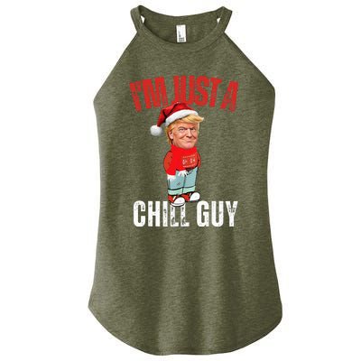 Donald Trump Christmas Chill Meme Guy Women's Perfect Tri Rocker Tank