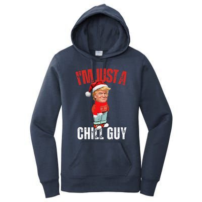 Donald Trump Christmas Chill Meme Guy Women's Pullover Hoodie