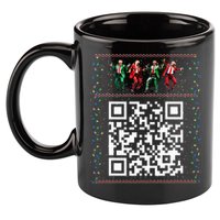 Dancing Trump Christmas Qr President 2024 Dance Code 11oz C Handle Ceramic Mug