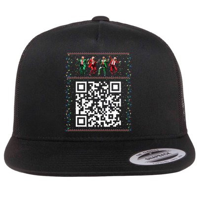 Dancing Trump Christmas Qr President 2024 Dance Code Flatbill Hat