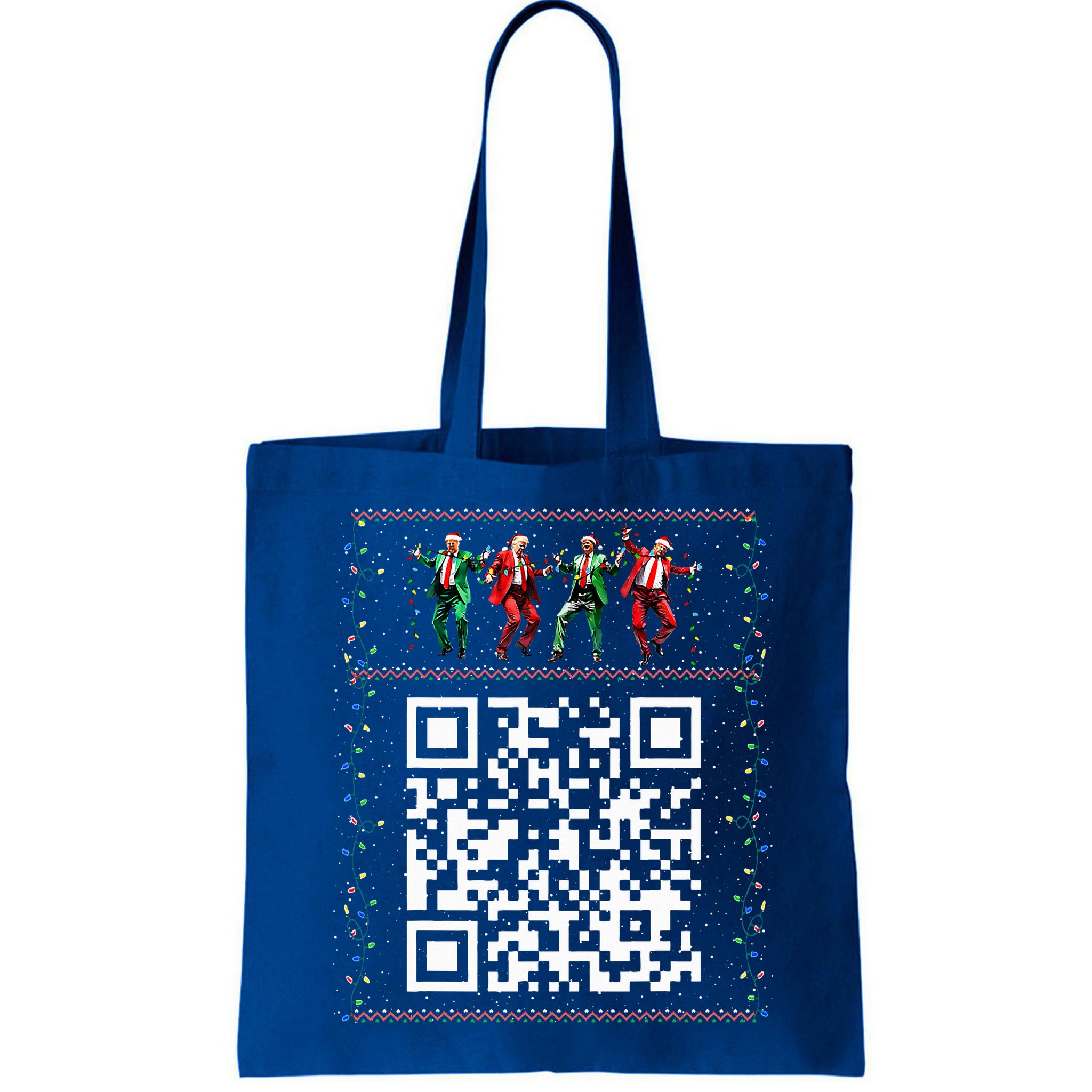 Dancing Trump Christmas Qr President 2024 Dance Code Bag